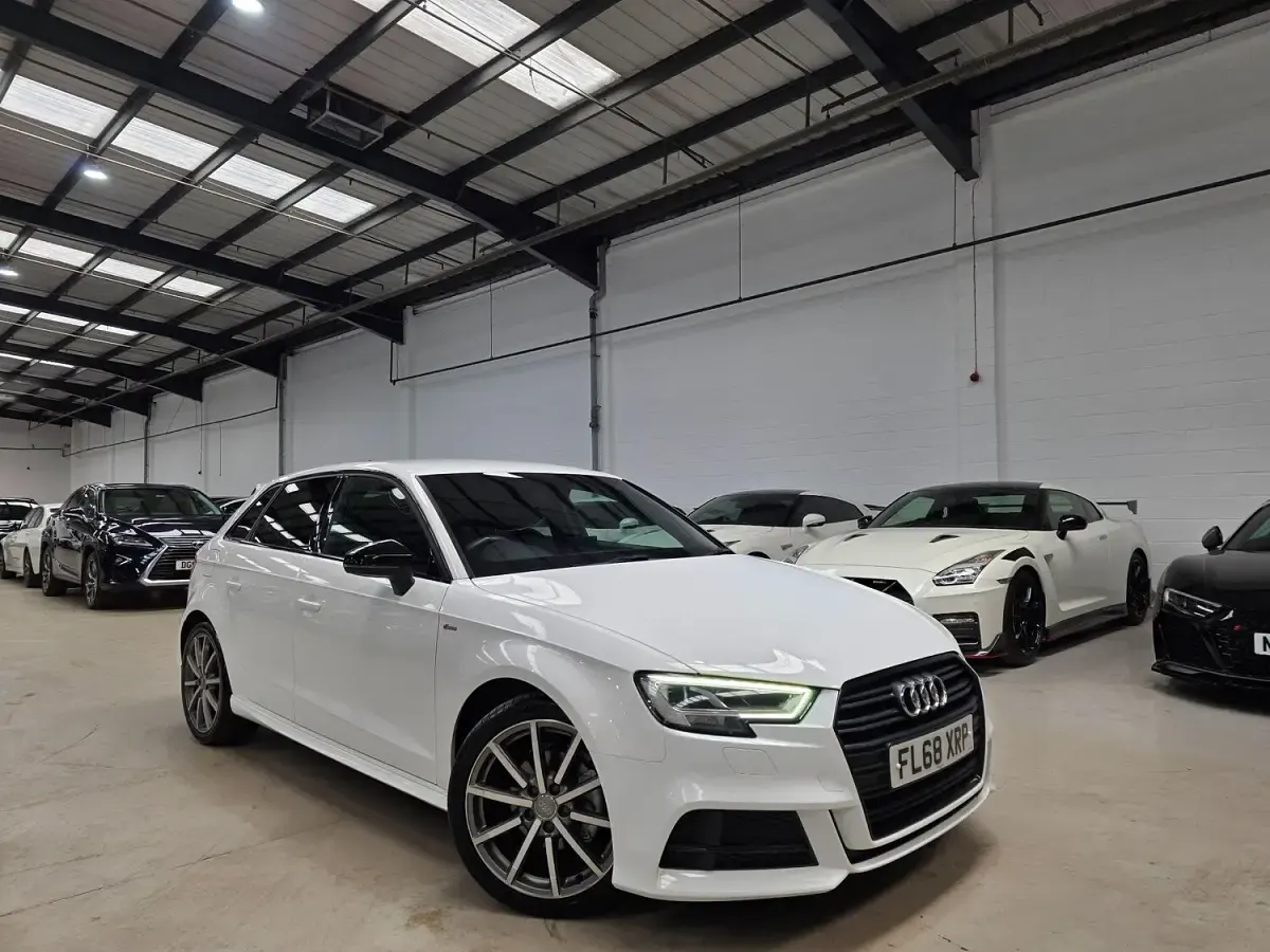 Used Audi A3 Sportback Black Edition 2018 White Hatchback