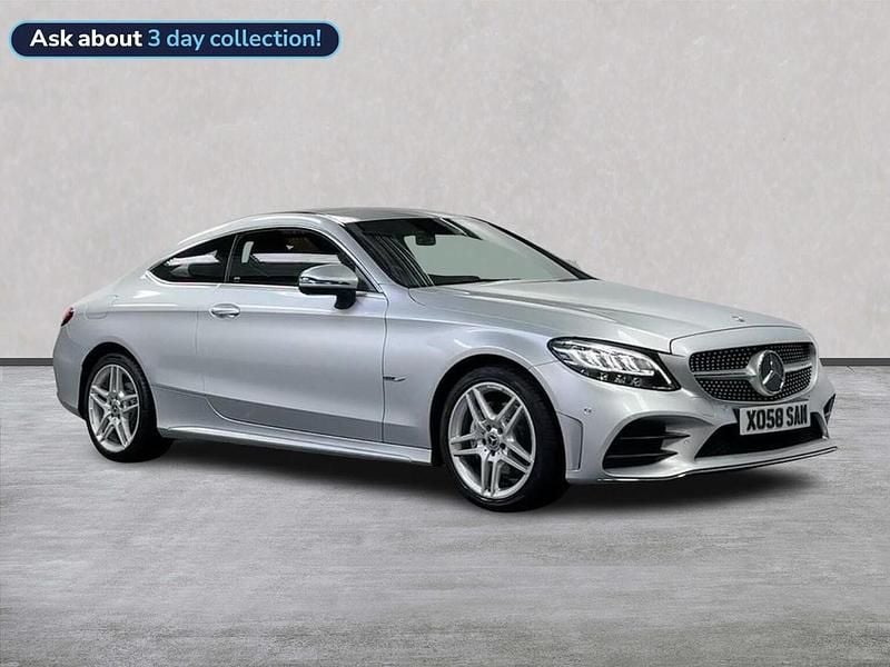 Used Mercedes C220 AMG line 2018 Silver Coupe