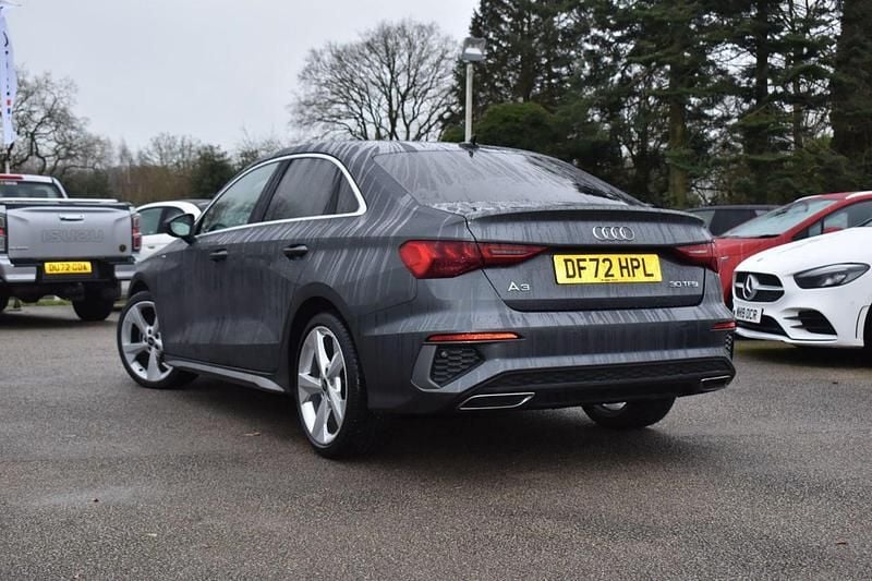 Begagnad Audi A3 S-Line 110 HK (80 kW) 2022 Grå Sedan