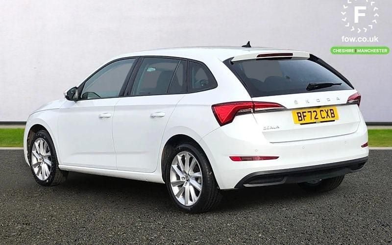 Used Skoda Scala SE L 110 HP (80 kW) 2022 White Hatchback