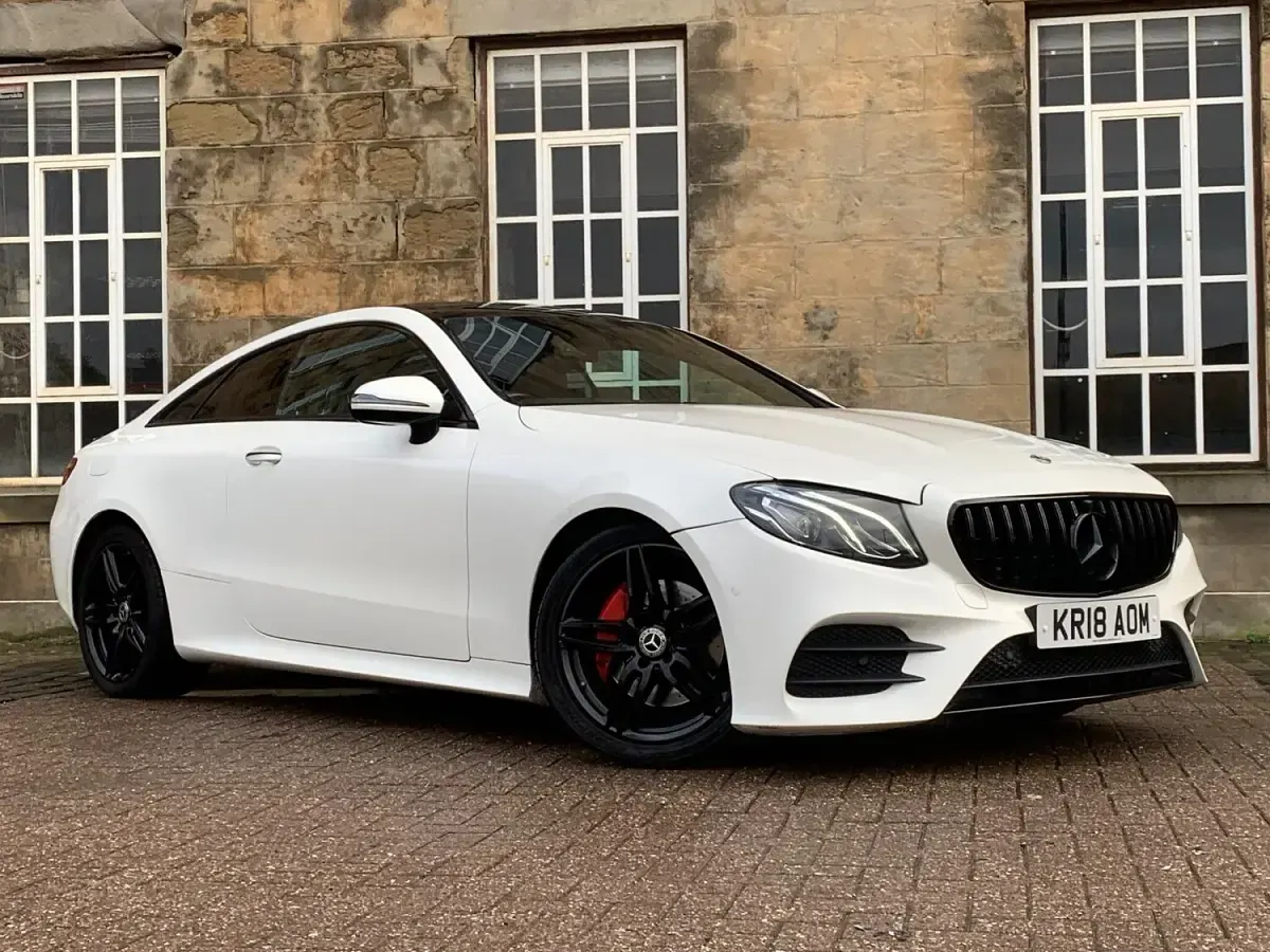 Used Mercedes E220 AMG Line Premium 2018 White Coupe