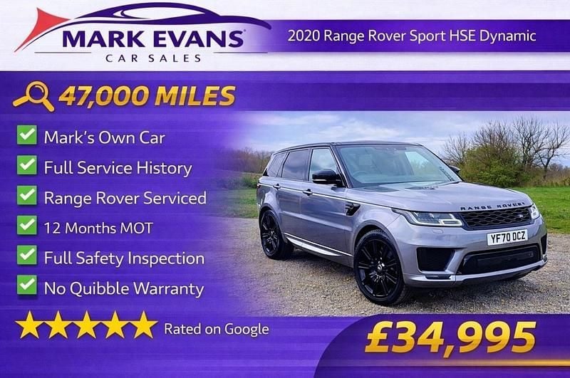 Used Land Rover Range Rover Sport HSE Dynamic 306 HP (225 kW) 2020 Grey SUV