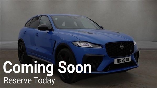 Ultra blue Used 2022 Jaguar F-Pace SVR SUV | £57,995 - Image 1/1