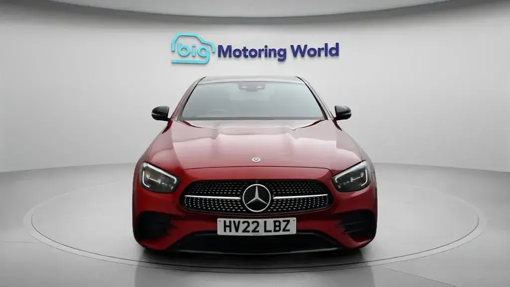 Used Mercedes E300 AMG line 306 HP (225 kW) 2022 Red Sedan
