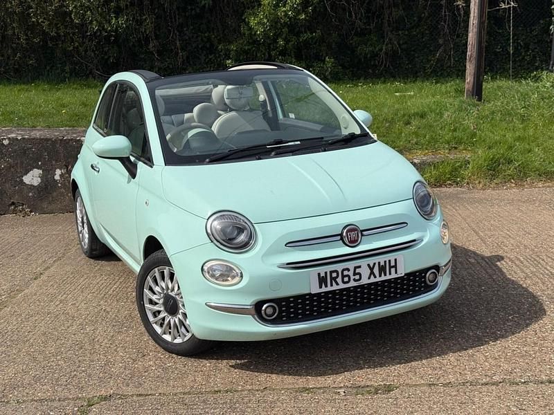 Used Fiat 500C Lounge 69 HP (50 kW) 2015 Green Cabriolet