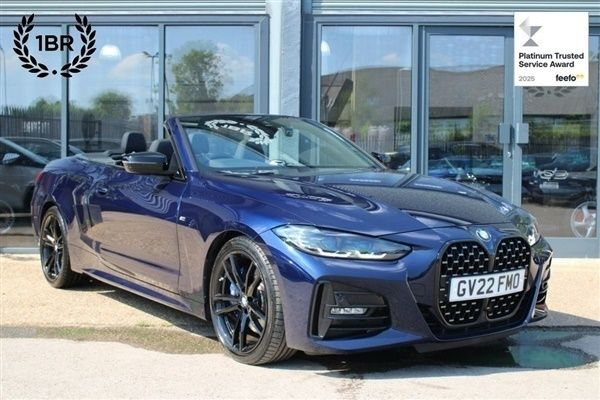 Blue Used 2022 BMW 420 M Sport Cabriolet | £36,490 (Expensive) - Image 1/1