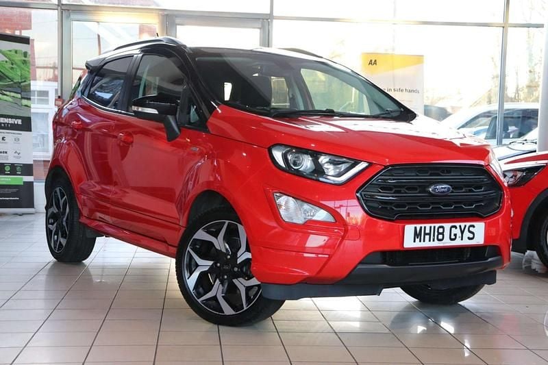 Used Ford Ecosport ST-Line 125 HP (91 kW) 2018 Red SUV