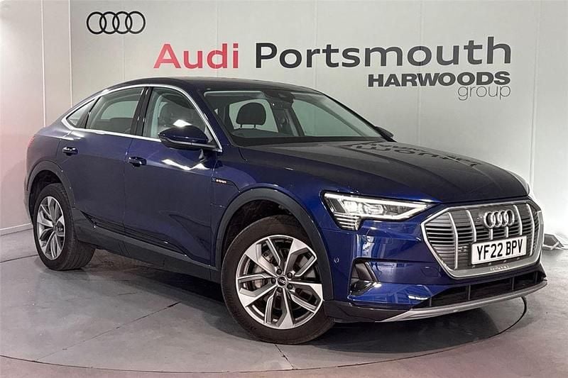 Blue Used 2022 Audi e-tron Sportback Advanced SUV | £25,990 (Good price) - Image 1/4
