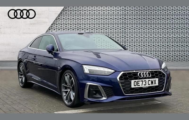 Used Audi A5 S-Line 200 HP (147 kW) 2023 Blue Coupe