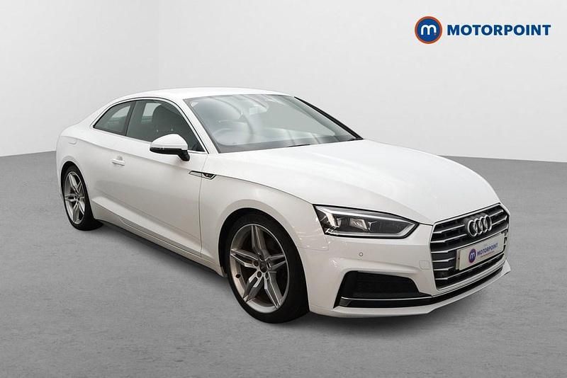 Used Audi A5 S-Line 190 HP (139 kW) 2019 White Coupe