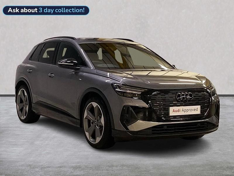 Grey Used 2025 Audi Q4 e-tron Black Edition SUV | £41,016 - Image 1/4