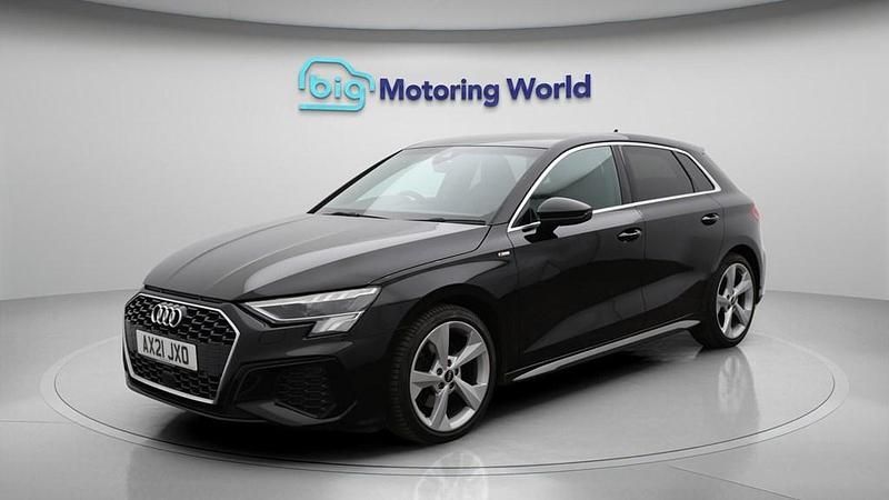 Used Audi A3 Sportback S-Line 150 HP (110 kW) 2021 Black Hatchback
