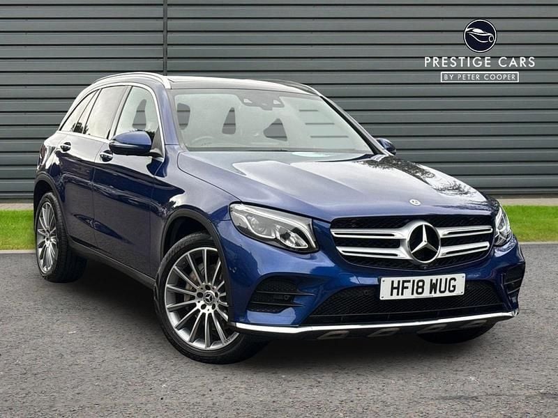 Blue Used 2018 Mercedes GLC250 AMG Line Premium SUV | £19,493 (Fair price) - Image 1/4