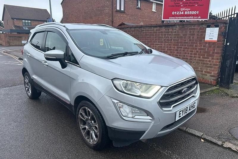 Usado Ford Ecosport Titanium 100 HP (73 kW) 2018 Prateado SUV