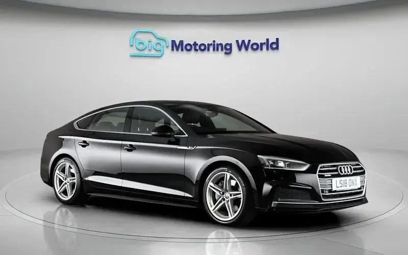 Used Audi A5 Sportback S-Line 252 HP (185 kW) 2018 Black Hatchback
