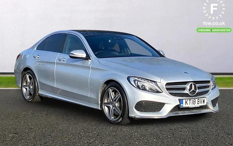 Used Mercedes C250 AMG Line Premium Plus 204 HP (150 kW) 2018 Silver Sedan