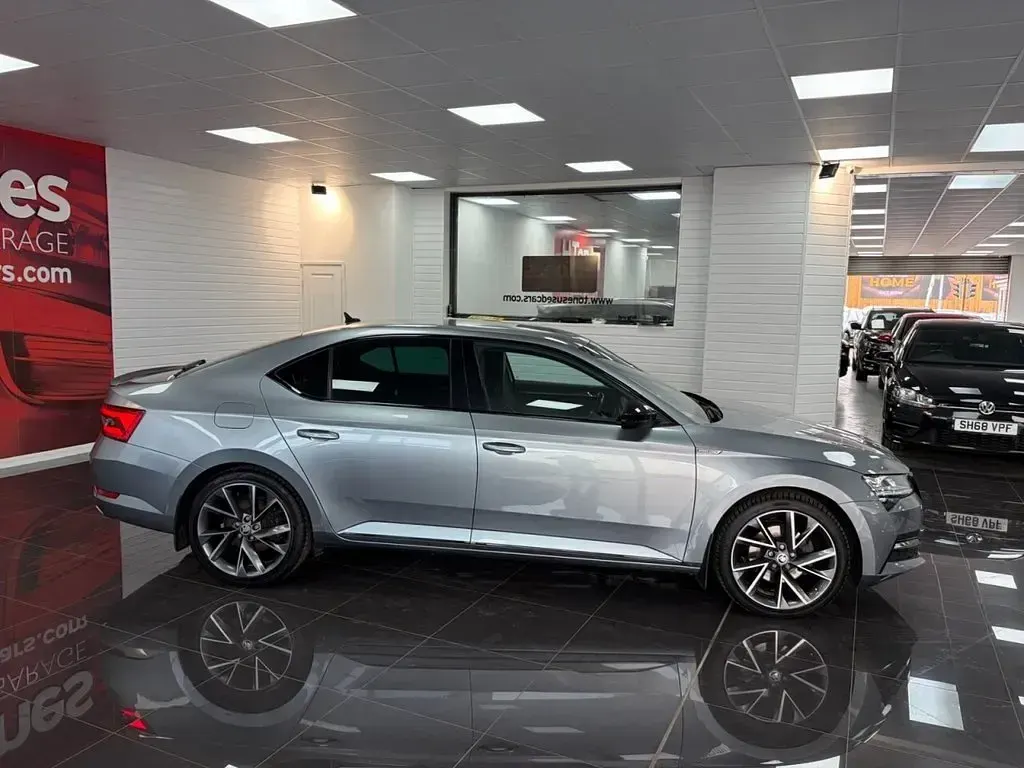 Used Skoda Superb SportlinePlus 218 HP (160 kW) 2020 Grey Hatchback