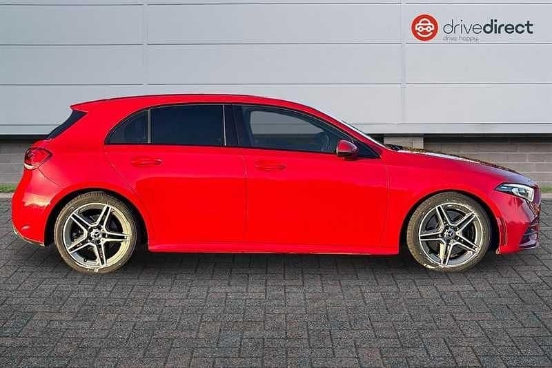 Used Mercedes A250 AMG line 224 HP (164 kW) 2018 Red Hatchback