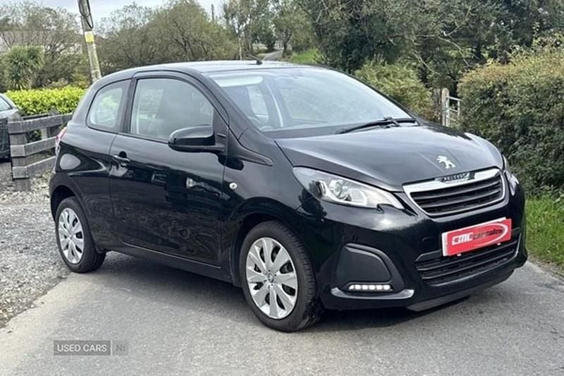 Black Used 2017 Peugeot 108 Active Hatchback | £3,990 (Fair price) - Image 1/1