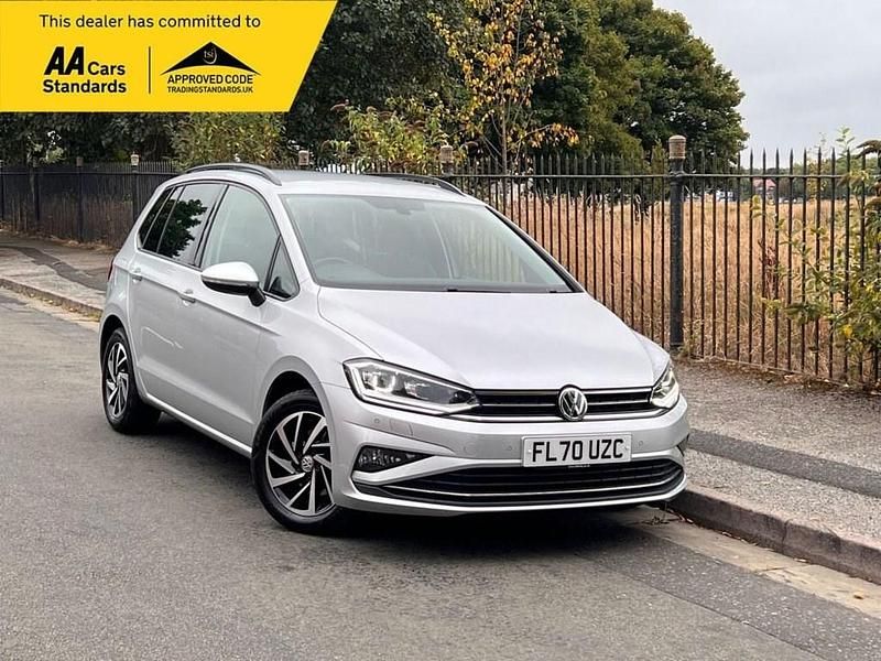Silver Used 2020 VW Golf Sportsvan Match MPV | £15,195 (Fair price) - Image 1/4