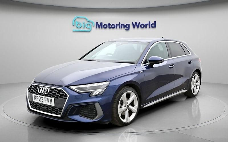 Used Audi A3 Sportback S-Line 150 HP (110 kW) 2023 Blue Hatchback