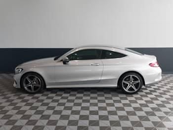 Used Mercedes C220 AMG line 170 HP (125 kW) 2018 Silver Coupe