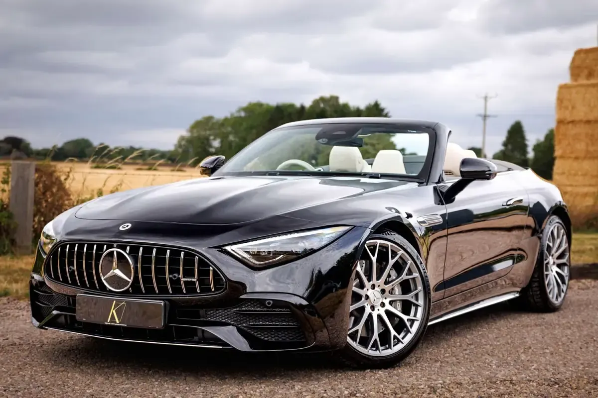Used Mercedes SL43 AMG AMG 381 HP (280 kW) 2023 Black Cabriolet