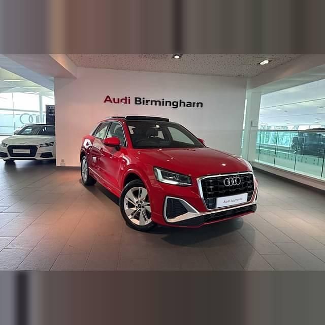 Tango red metallic Used 2021 Audi Q2 S-Line SUV | £23,750 (A bit pricey) - Image 1/4