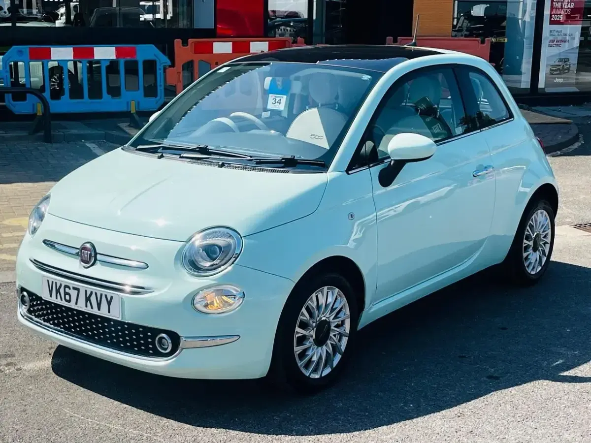 Used Fiat 500 Lounge 69 HP (50 kW) 2017 Green Hatchback