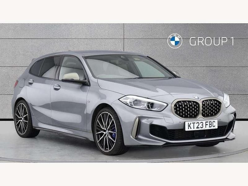 Skyscraper grey metallic Used 2023 BMW M135 Comfort Edition Hatchback | £30,990 (Fair price) - Image 1/4