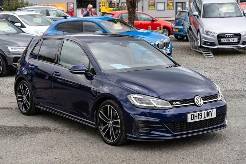 Navy blue Used 2019 VW Golf VII GTD Hatchback | £16,995 (Super price) - Image 1/4