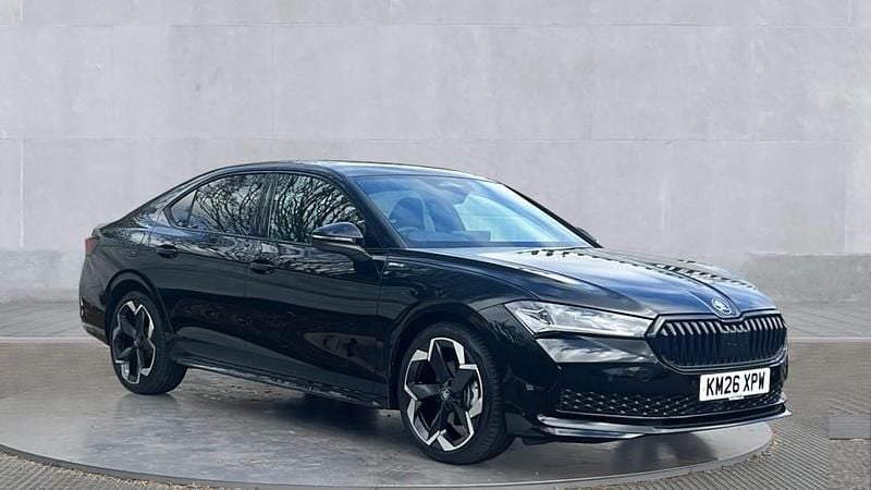 New Skoda Superb SportLine 150 HP (110 kW) 2026 Midnight black metallic Hatchback