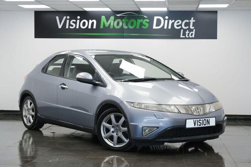 Blue Used 2008 Honda Civic Sport Hatchback | £1,980 (Fair price) - Image 1/3