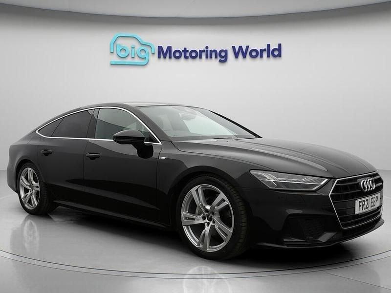Black Used 2021 Audi A7 Sportback S-Line Hatchback | £26,800 (Good price) - Image 1/4