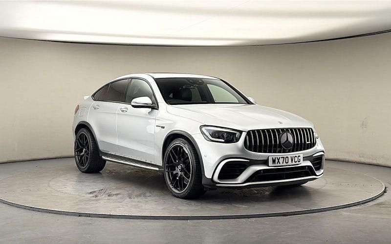 Used Mercedes GLC63 AMG Premium Plus 476 HP (350 kW) 2019 Iridium silver Coupe
