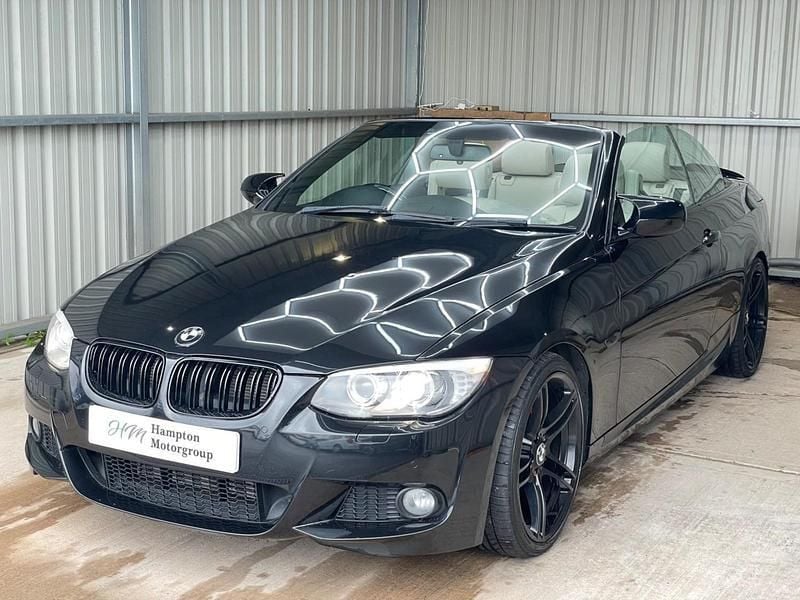 Black Used 2013 BMW 320 Cabriolet M Sport Cabriolet | £8,350 (Fair price) - Image 1/4