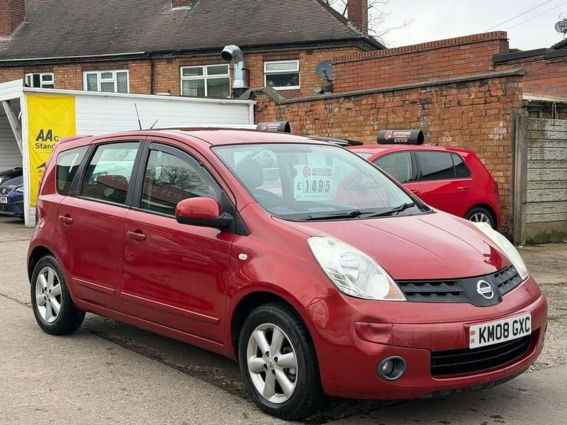 Used Nissan Note Acenta 88 HP (64 kW) 2008 Red Hatchback