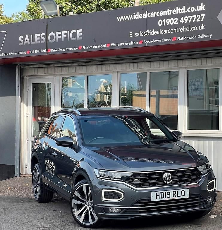 Grey Used 2019 VW T-Roc R-line SUV | £14,495 (Fair price) - Image 1/4