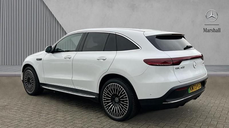 Used Mercedes EQC400 AMG Line Premium 300 kW (408 HP) 2023 Manufaktur opalite white bright SUV