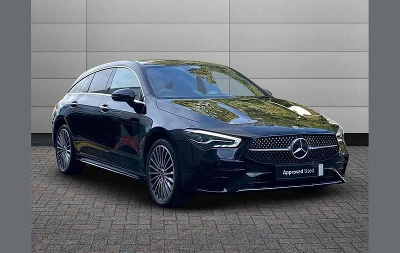 Black Used 2024 Mercedes CLA250e AMG Line Premium Sedan | £29,795 (Fair price) - Image 1/4