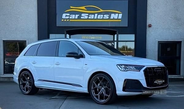 White Used 2021 Audi Q7 S-Line SUV | £37,450 (Fair price) - Image 1/4