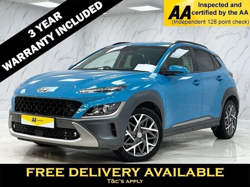 Blue Used 2021 Hyundai Kona Premium SUV | £17,045 (Fair price) - Image 1/2
