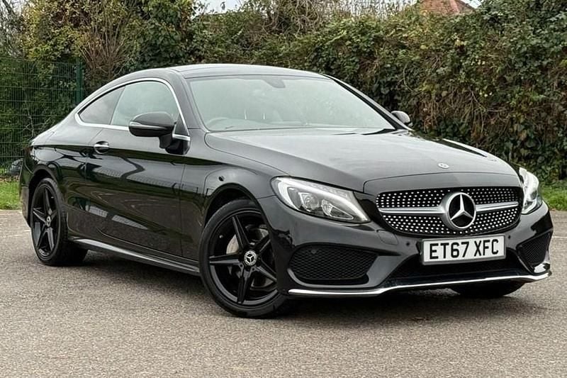 Black Used 2017 Mercedes C200 AMG line Coupe | £17,440 (Fair price) - Image 1/1