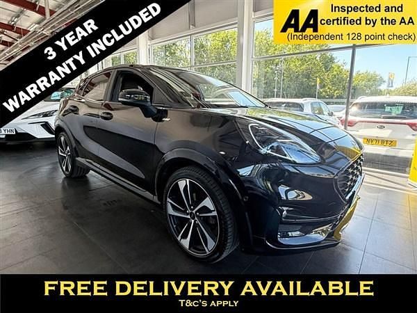 Black Used 2020 Ford Puma Gen-E ST-Line X SUV | £15,745 (A bit pricey) - Image 1/1
