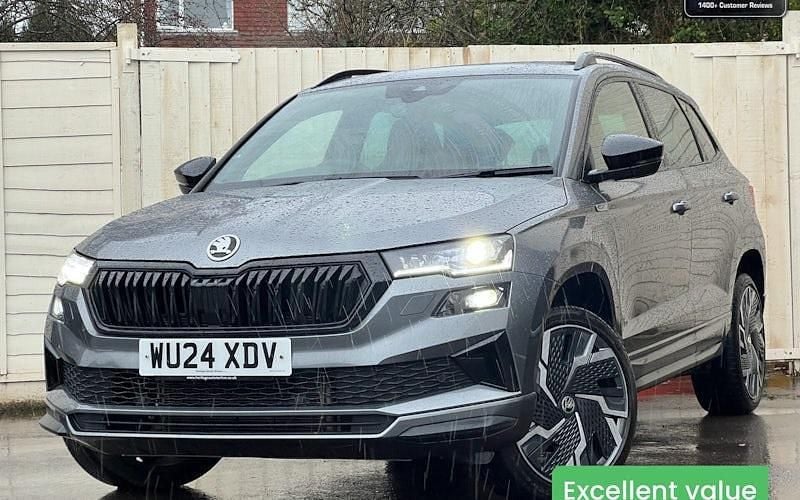 Grey Used 2024 Skoda Karoq SportLine SUV | £23,995 (A bit pricey) - Image 1/4