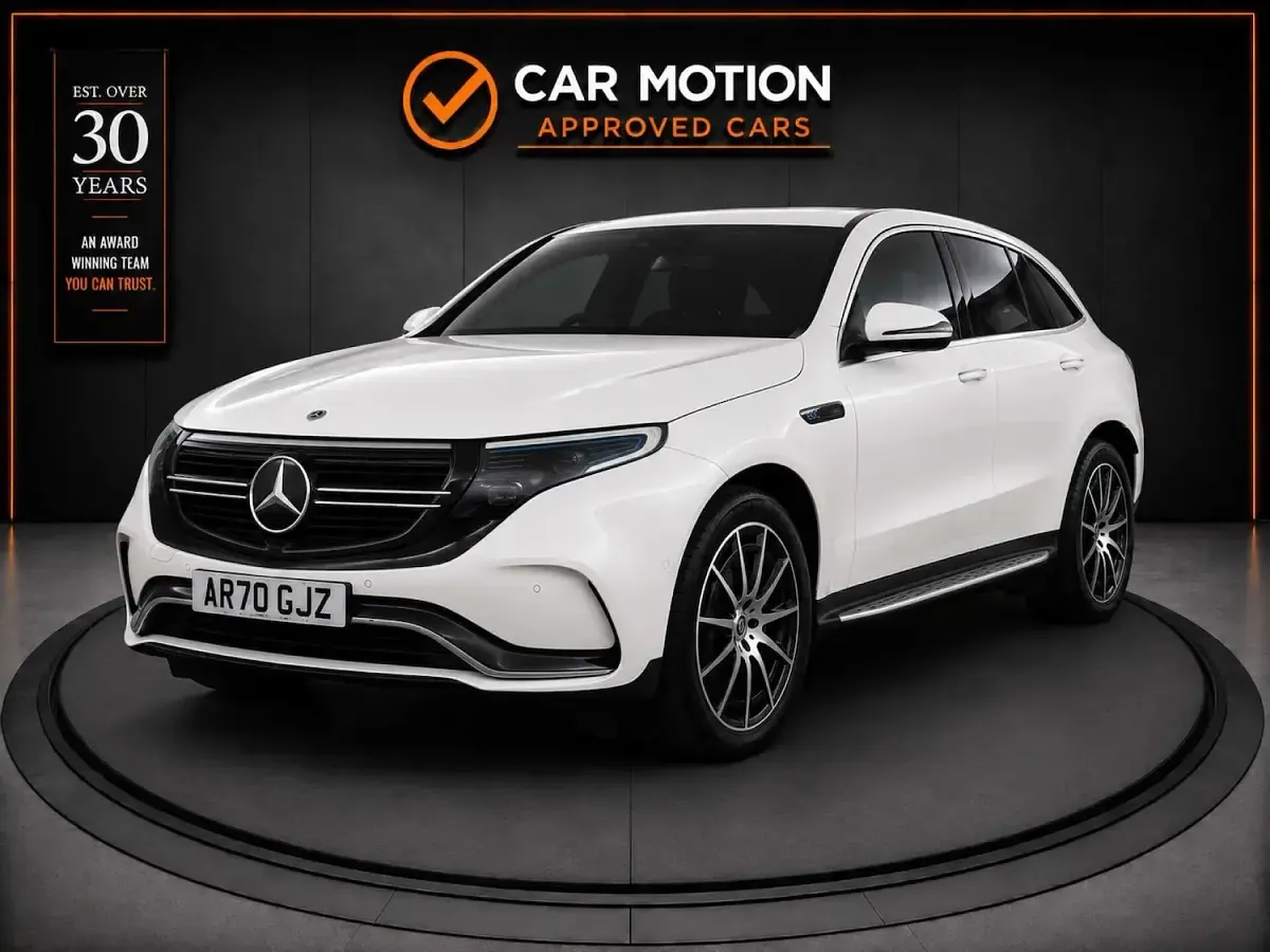 Used Mercedes EQC400 AMG line 300 kW (408 HP) 2021 White SUV
