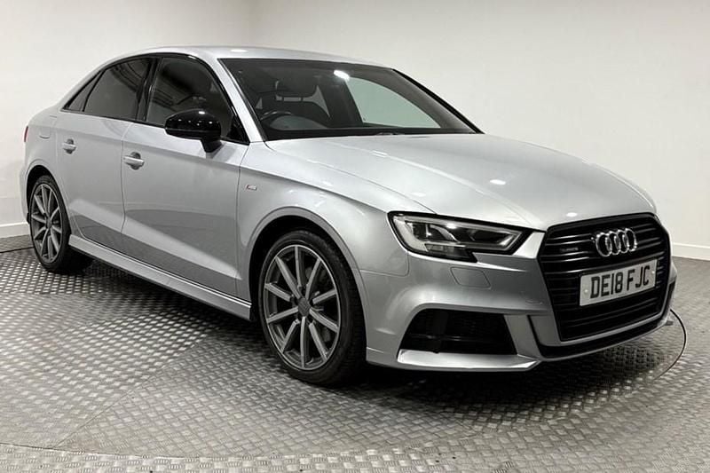 Silver Used 2018 Audi A3 Black Edition Sedan | £16,495 (Fair price) - Image 1/1