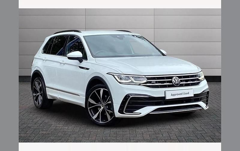 White Used 2023 VW Tiguan R-line SUV | £28,957 (Expensive) - Image 1/4