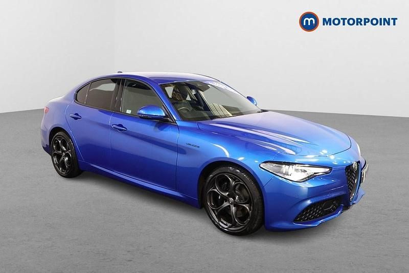Blue Used 2021 Alfa Romeo Giulia Veloce Sedan | £25,849 (Fair price) - Image 1/4