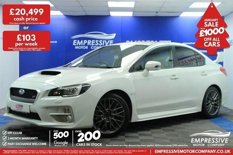 White Used 2015 Subaru WRX STI Sedan | £20,499 (Good price) - Image 1/4